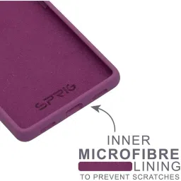 Sprig Liquid Silicone Back Cover for GOOGLE PIXEL 6A (Purple) image 3