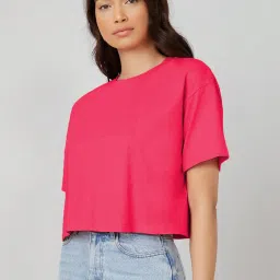 Kotty Pink Relaxed Fit Oversized T-Shirt image 3