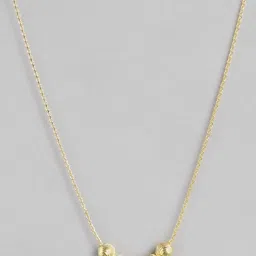 Zavya 925 Silver Orb Elegance Gold-Plated Chain for Women image 3