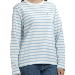 Tommy Hilfiger White Stripes Regular Fit T-Shirt image 3