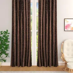 Romee Brown Polyester Floral Curtains and Sheers-image-45