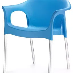 Nilkamal Novella 09 Plastic Cafeteria Chair, Blue-image-6
