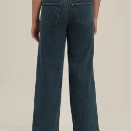 VERO MODA GIRL Dark Blue Denim Cotton Jeans image 2