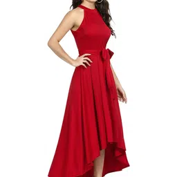 SZN Halter Neck Fit & Flare Midi Dress image 2