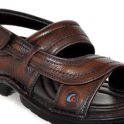 Allen Cooper Men's Brown Back Strap Sandals image 4