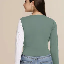 Mast & Harbour Women Pack Of 2 Puff Sleeves Peplum Top image 4