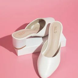 Inc.5 Women's Off White Mule Shoes-picture-1