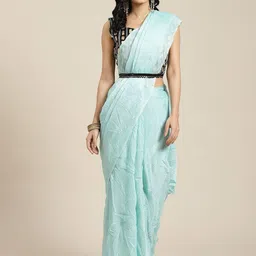 KALINI Solid  Poly Georgette Saree-image-63