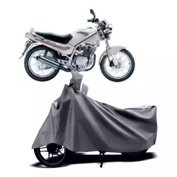 Auto Pearl Two Wheeler Cover with Bag for Kinetic GF 170, Silver-picture-12