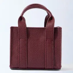 Westside Plum Textured Mini Sling Bag-picture-18