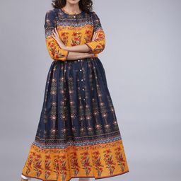 Vishudh Ethnic Motifs Printed Cotton Anarkali Kurta-picture-22