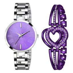 Miss Perfect Women Bracelet Style Straps Analogue Watch With Bracelet PU_215-image-97