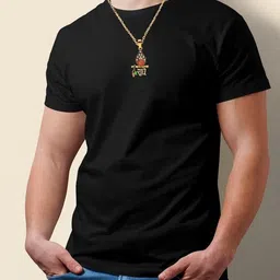 Utkarsh Gold-Plated Geometric Pendants with Chains image 4