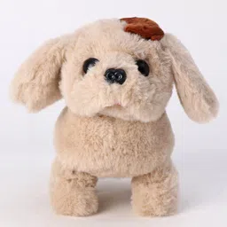 Aarohi Musical Dog Soft Toy Beige - Height 15 cm-image-6