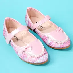 Cute Walk by Babyhug Ballerina With Bow & Pearl Applique - Pink image 2