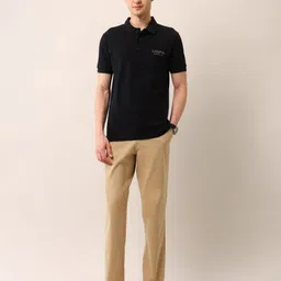 U.S. Polo Assn. Denim Co. Men Solid Brand Logo Polo Collar Muscle Fit Regular T-shirt image 5
