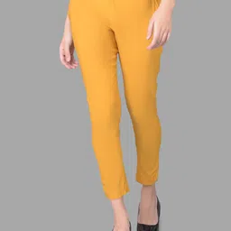 Comfort Lady Women Solid Mid-Rise Casual Regular Trouser-image-61