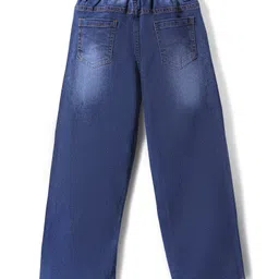 arias by lara dutta Arias Denim Full Length Washed Jeans With Stretch - Blue image 3
