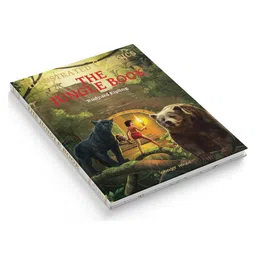 wonder house books The Jungle Book: Illustrated Abridged Children Classic English Novel With Review Questions (Hardback) image 4