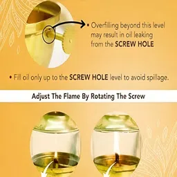 Adbeni Akhand Jyot With Glass Cover & Adjustable Wick image 5