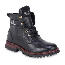 Shences Black Derby Boots-picture-34