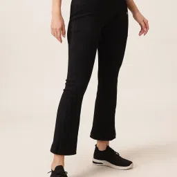 Clovia Black Polyester Solid Trackpants image 3