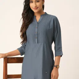 Odette Grey A Line Kurti image 3