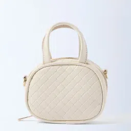 Westside Off-White Quilted Mini Sling Bag-picture-14