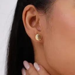 Mia by Tanishq 14k (585) Yellow Gold Earrings for Women-picture-24