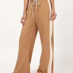 Bewakoof Brown Flare Fit Trackpants image 3