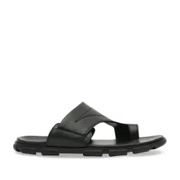 Imperio by Regal Men's Black Toe Ring Sandals image 3