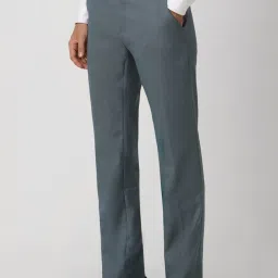 Peter England Grey Slim Fit Trousers image 3