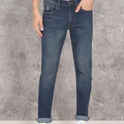 U.S. Polo Assn. Blue Cotton Slim Fit Jeans-image-76