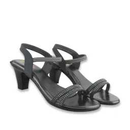 Shoetopia Women's Grey Ankle Strap Sandals image 3