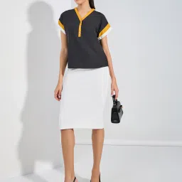 Styli Black Regular Fit Top image 3