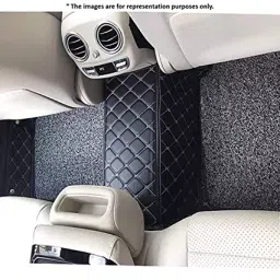 Auto Pearl Luxury Leatherite 7D Car Floor Mats Compatible with Tiguon 7 Seater image 2