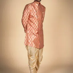 Dulha Ghar Men Printed Sherwani Set-image-72