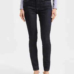 levi's Women's 711 Blue Skinny Fit Mid Rise Jeans image 1