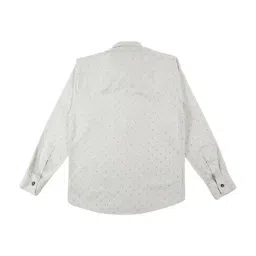 Cavio Kids Grey Cotton Printed Shirt image 3