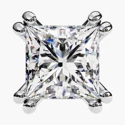 VALANOVA 14Kt Lab Grown White Gold Diamond Studded Earrings-1.36 gm image 5