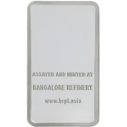 Bangalore Refinery 999 100gm Silver Bar image 2
