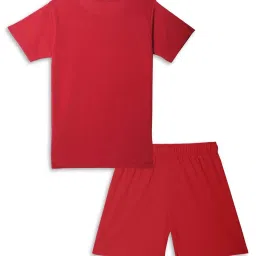Vimal Jonney Kids Red & Yellow Printed T-Shirt Set image 3