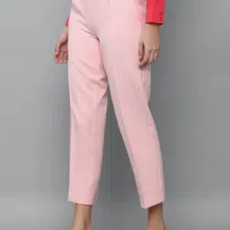 Allen Solly Pink Regular Fit Trousers image 3