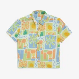 HOP Kids by Westside Multicolour Tropical-Inspired Cotton Shirt-picture-42