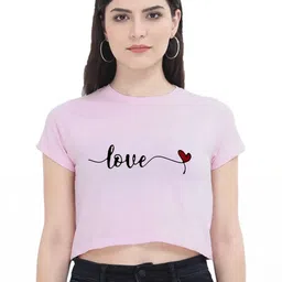 100luck Girls Casual Cotton Blend Top (Pink, Pack of 1)-picture-58