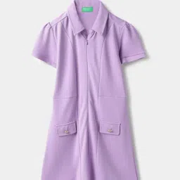 United Colors of Benetton Girls Purple Dress-image-23