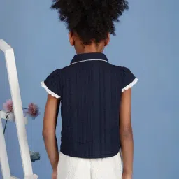 One Friday Kids Blue Regular Fit Top image 2