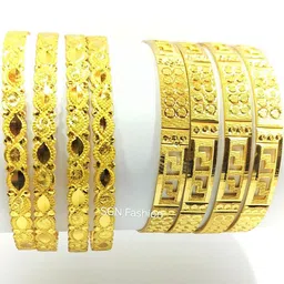 SGN fashion Gold Brass Bangles-picture-16