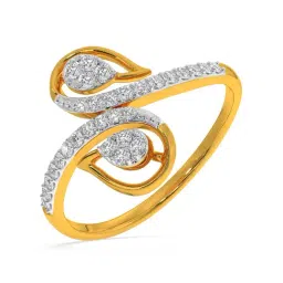 Kisna Diamond & Gold Jewellery Miranda 14k (585) Diamond & Gold Ring For Women-picture-46