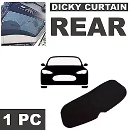 Auto Pearl Rear Dicky Sun Shade Black Compatible For Volkswagen Vento (2015-2019), DickyCurtain_Vento2015_2019 image 3